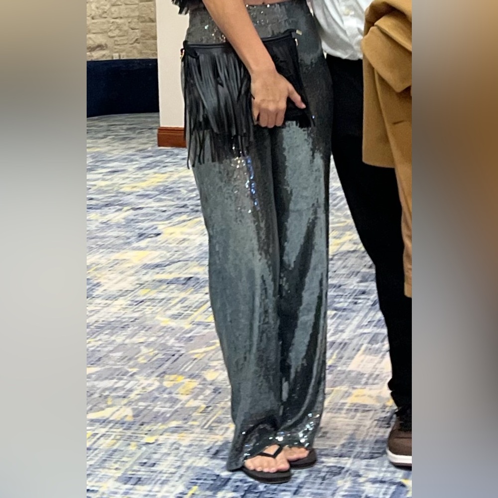 A New Day Mint/Silver Sequin Pants
